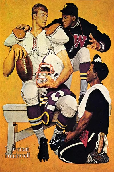 Football: The Recruit by Norman Rockwell
