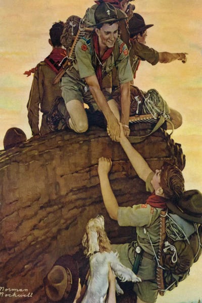 Adventure: All Together by Norman Rockwell