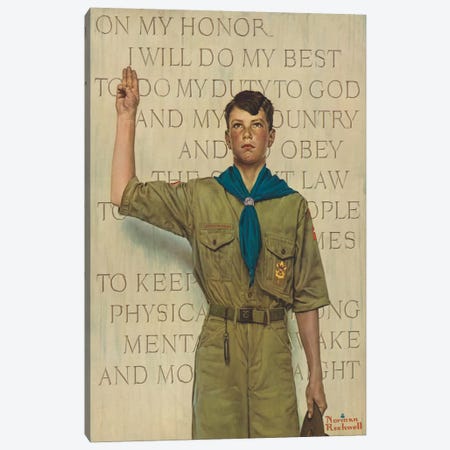 I Will Do My Best Canvas Print #NRL385} by Norman Rockwell Art Print