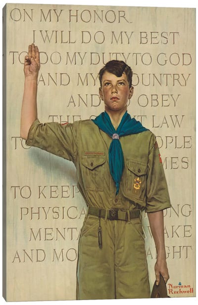 I Will Do My Best Canvas Art Print - Norman Rockwell