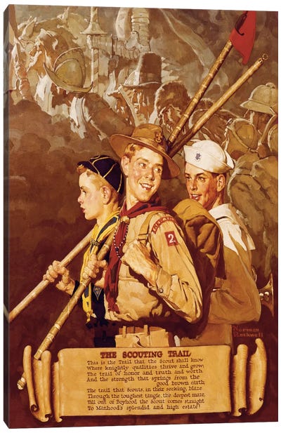 The Scouting Trail Canvas Art Print - Soldier Art