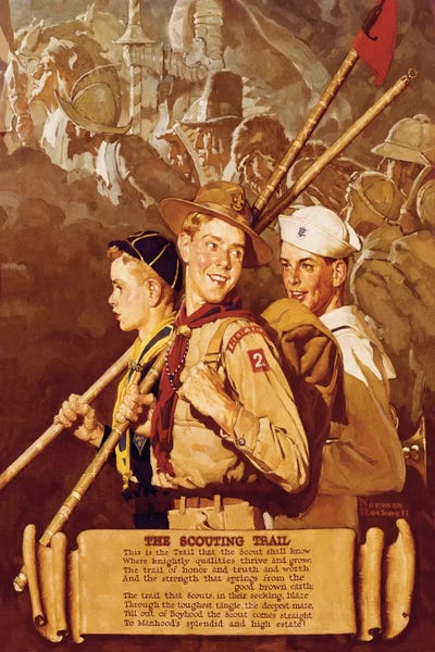 Norman Rockwell: The Scouting Trail by Norman Rockwell