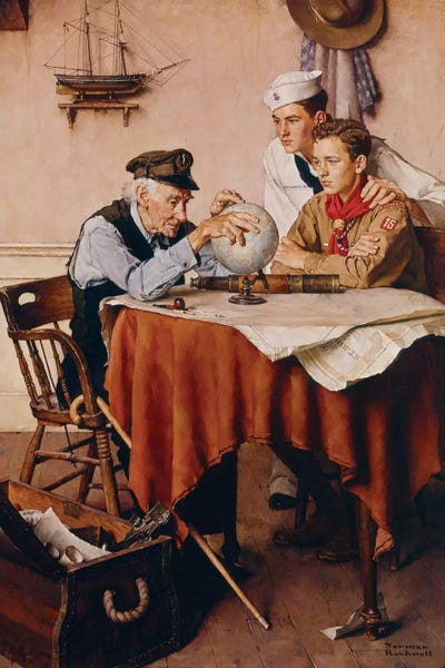 Norman Rockwell: Scouts of Many Trails by Norman Rockwell