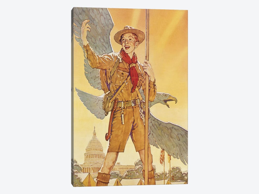 On to Washington by Norman Rockwell 1-piece Canvas Artwork