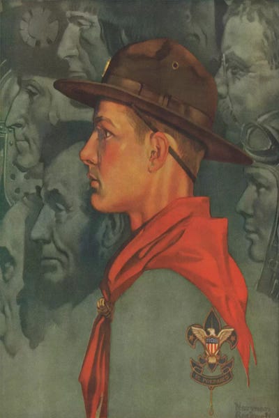 Norman Rockwell: Spirit of America (Green) by Norman Rockwell