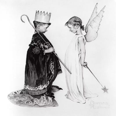 Dress Rehearsal by Norman Rockwell canvas print