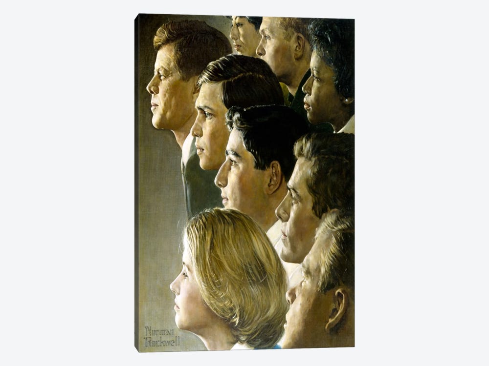 The Peace Corps by Norman Rockwell 1-piece Canvas Print