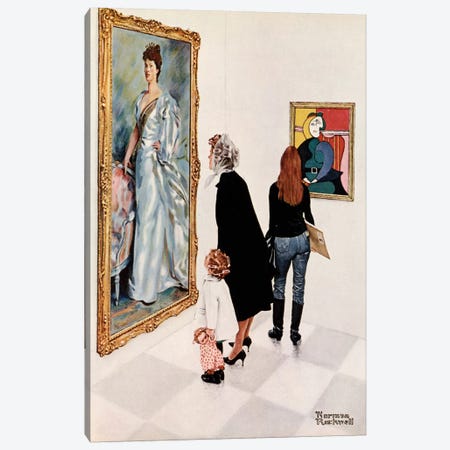 Picasso vs. Sargent Canvas Print #NRL41} by Norman Rockwell Canvas Art
