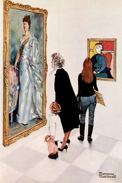 Norman Rockwell: Picasso vs. Sargent by Norman Rockwell