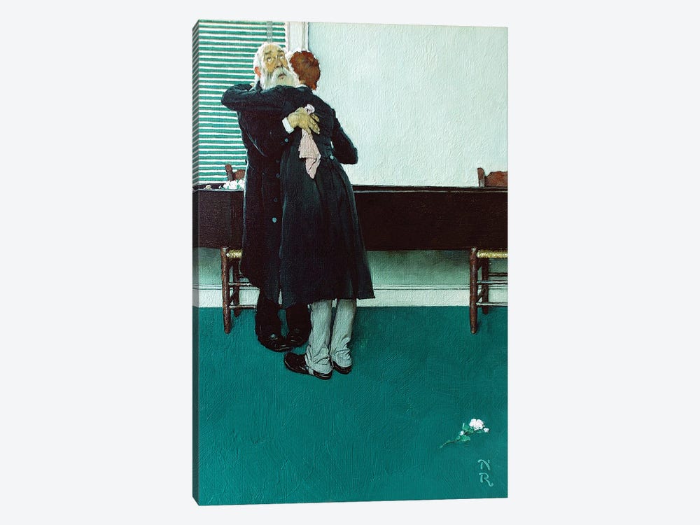 King and Duke Crying by Norman Rockwell 1-piece Canvas Art