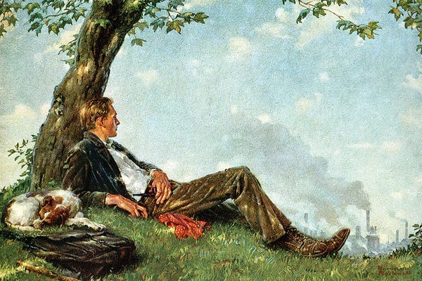 Norman Rockwell: The Philosopher by Norman Rockwell