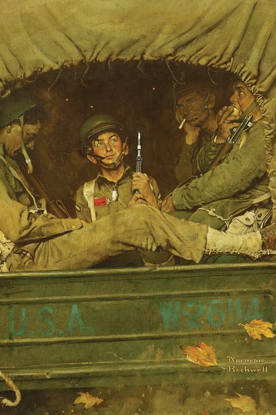 Norman Rockwell: Willie Gillis In Convoy by Norman Rockwell