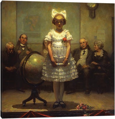 Young Valedictorian Canvas Art Print - Norman Rockwell