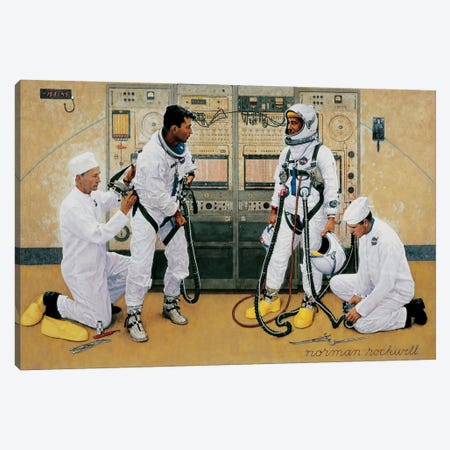 The Longest Step Canvas Print #NRL45} by Norman Rockwell Art Print