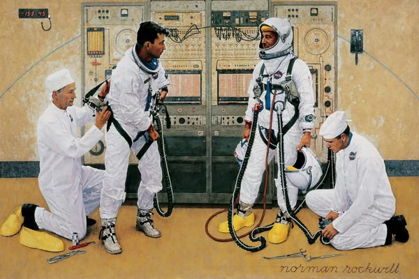 Norman Rockwell: The Longest Step by Norman Rockwell