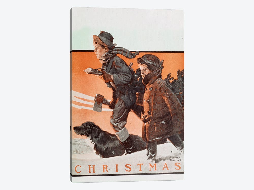 Christmas by Norman Rockwell 1-piece Art Print