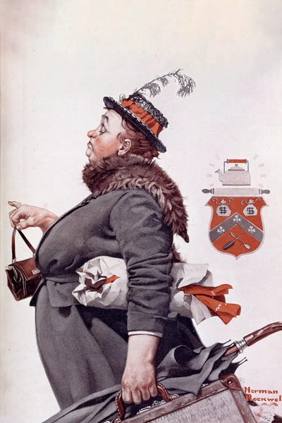 Norman Rockwell: The Departing Maid by Norman Rockwell