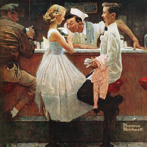 Norman Rockwell: After The Prom by Norman Rockwell