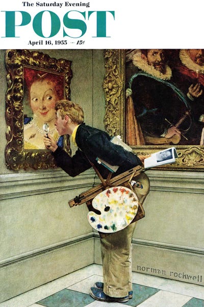 Magazines: Art Critic by Norman Rockwell