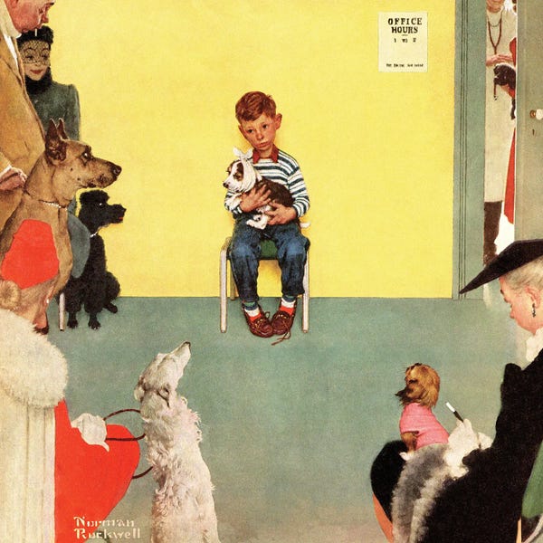 Norman Rockwell: At The Vets by Norman Rockwell