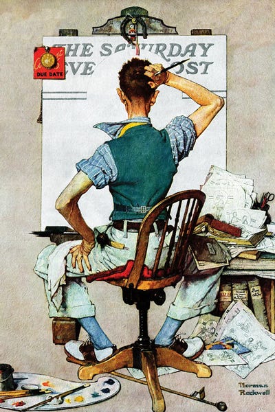 Norman Rockwell: Blank Canvas by Norman Rockwell