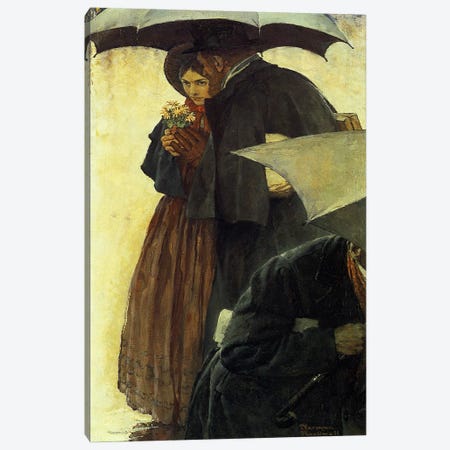 The Most Beloved American Writer #2 Canvas Print #NRL4} by Norman Rockwell Canvas Print