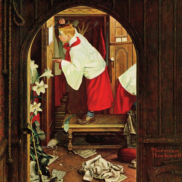 Norman Rockwell: Choirboy by Norman Rockwell