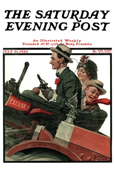 Norman Rockwell: Excuse My Dust by Norman Rockwell