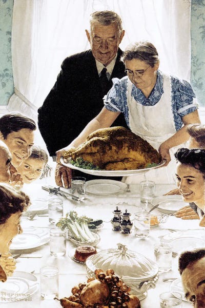 Inspirational Office: Freedom From Want by Norman Rockwell