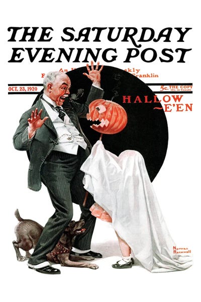 Norman Rockwell: Halloween by Norman Rockwell