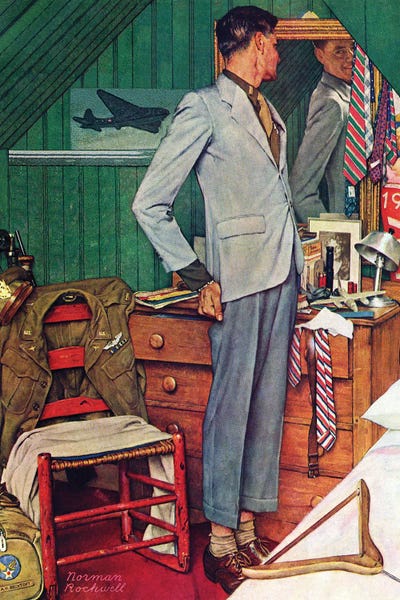 Office Humor: Imperfect Fit by Norman Rockwell