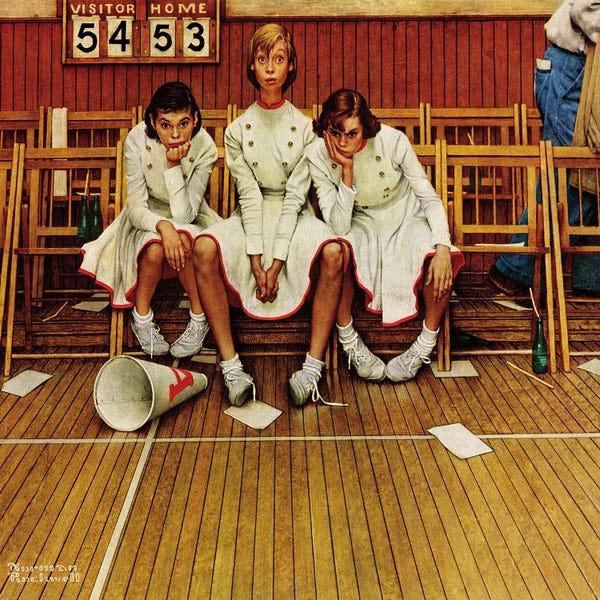 Office Humor: Losing The Game by Norman Rockwell