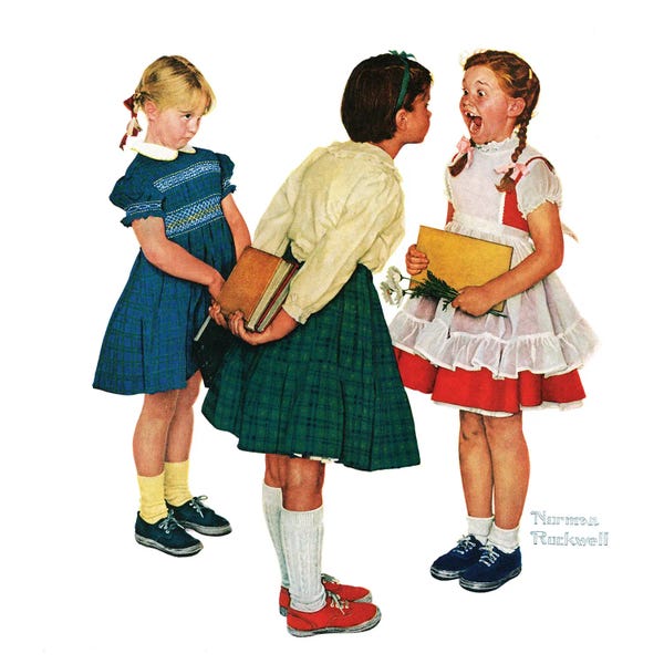 Office Humor: Missing Tooth by Norman Rockwell