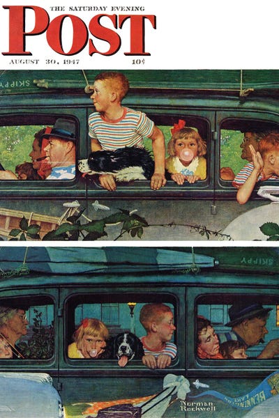 Norman Rockwell: Outing (Coming And Going) Cover by Norman Rockwell