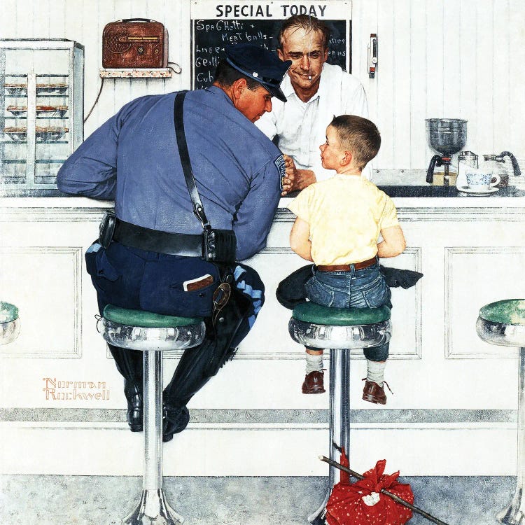 Runaway by Norman Rockwell wall art