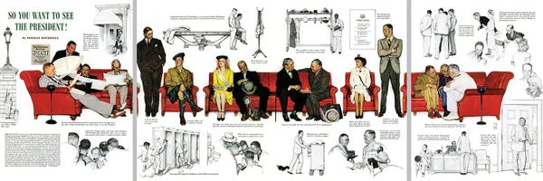 Norman Rockwell: So You Want To See The President by Norman Rockwell