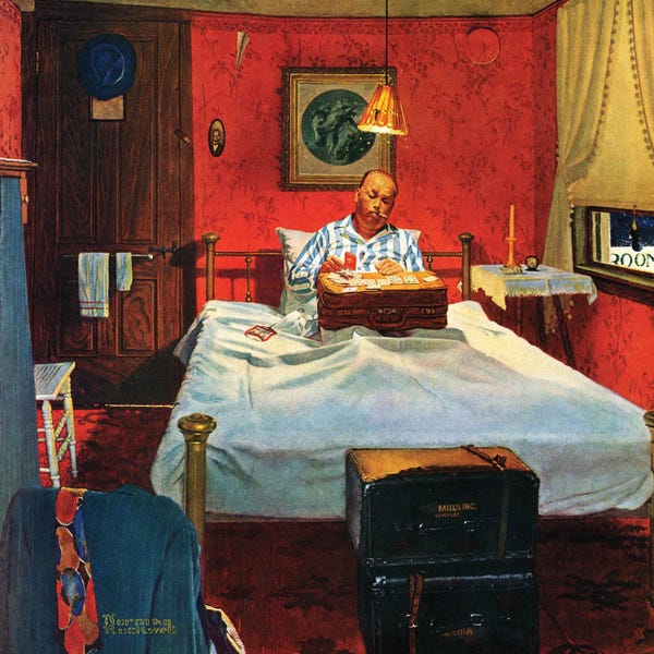 Norman Rockwell: Solitaire by Norman Rockwell