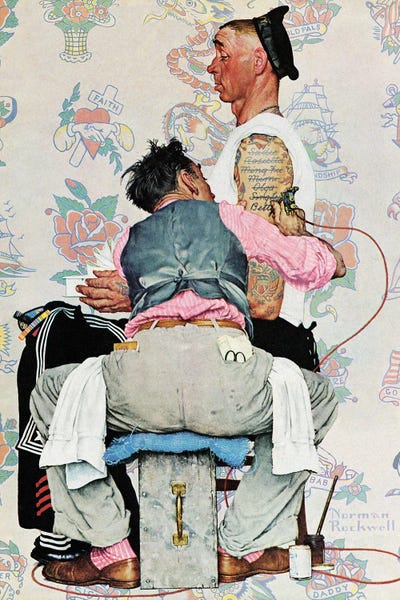 Norman Rockwell: Tattoo Artist by Norman Rockwell