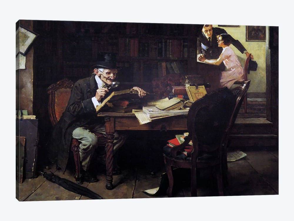 The Book of Romance by Norman Rockwell 1-piece Art Print
