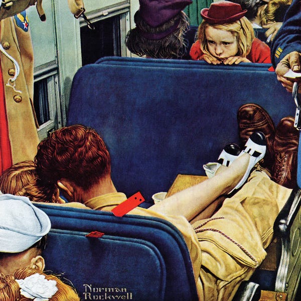 Office Humor: Travel Experience by Norman Rockwell