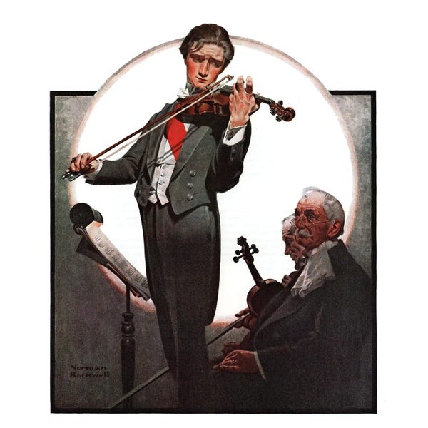 Norman Rockwell: Violin Virtuoso by Norman Rockwell