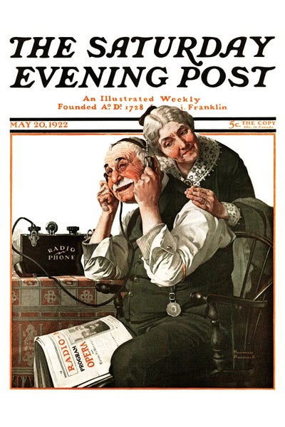 Magazines: Wonders Of Radio (Listen, Ma!) by Norman Rockwell