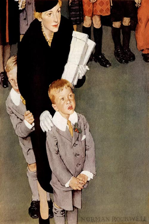 Across the Threshold 'So-an-ge-ta-ha.' by Norman Rockwell wall art