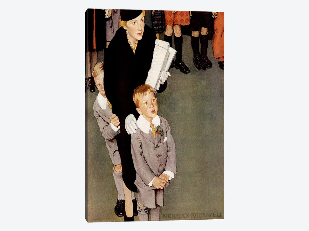 Across the Threshold 'So-an-ge-ta-ha.' by Norman Rockwell 1-piece Art Print