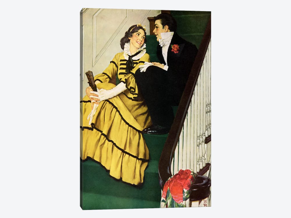 The Most Beloved American Writer by Norman Rockwell 1-piece Canvas Wall Art