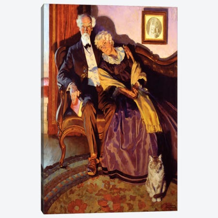 When Winter Comes Canvas Print #NRL73} by Norman Rockwell Canvas Print