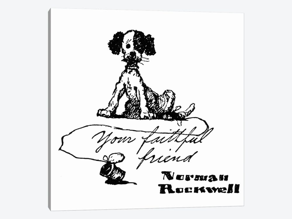 Your Faithful Friend by Norman Rockwell 1-piece Canvas Art