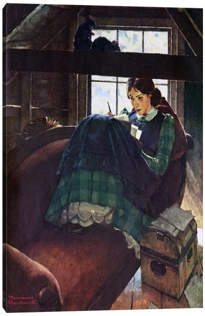 The Most Beloved American Writer Woman Canvas Art Print - Louisa May Alcott