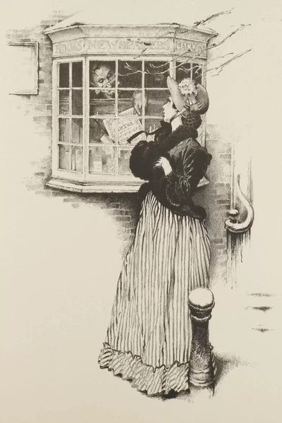 Norman Rockwell: The Bookseller by Norman Rockwell