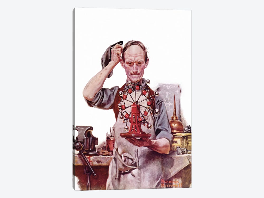 Perpetual Motion by Norman Rockwell 1-piece Art Print